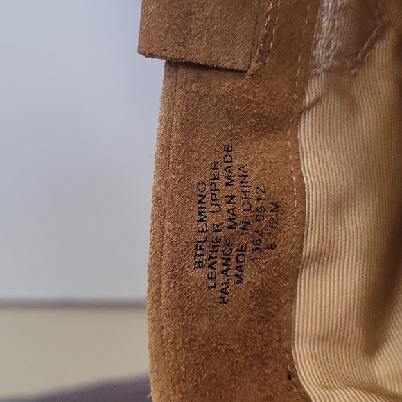 NWOT Nine West Boutique Tan Suede Boots with Wooden Heels, Size 8.5 - Picture 8 of 10